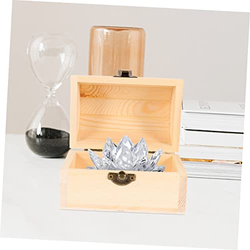 Ciieeo 1pc Pirate Treasure Chest Wooden Box The Ordinary Kit Earring Storage Organizer Letter Decor Chest Ciieeo