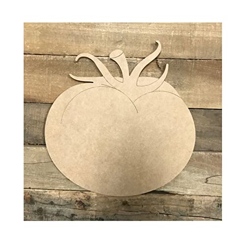 Tomato Wood Craft,Unfinished Wooden Cutout Art,DIY Wood Sign, Inspirational Farmhouse Wall Plaque,Rustic Home Decor for Grandpa Papa Dad Boyfriend Arupkeer