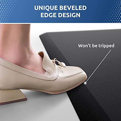 KitchenClouds Kitchen Mat Cushioned Anti Fatigue Rug 17.3"x28" Waterproof, Non Slip, Standing and Comfort Desk/Floor Mats for House Sink Office KitchenClouds