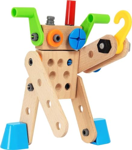 Brio Builder 34587 - Builder Construction Set - 136-Piece Construction Set STEM Toy with Wood and Plastic Pieces for Kids Age 3 and Up Brio