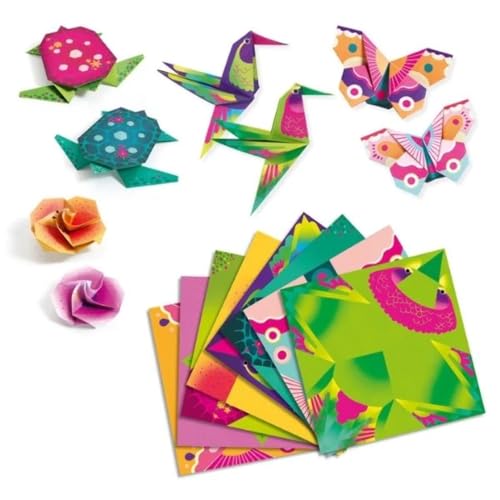 DJECO Origami Paper Craft Kit - Tropics (Level 3) DJECO