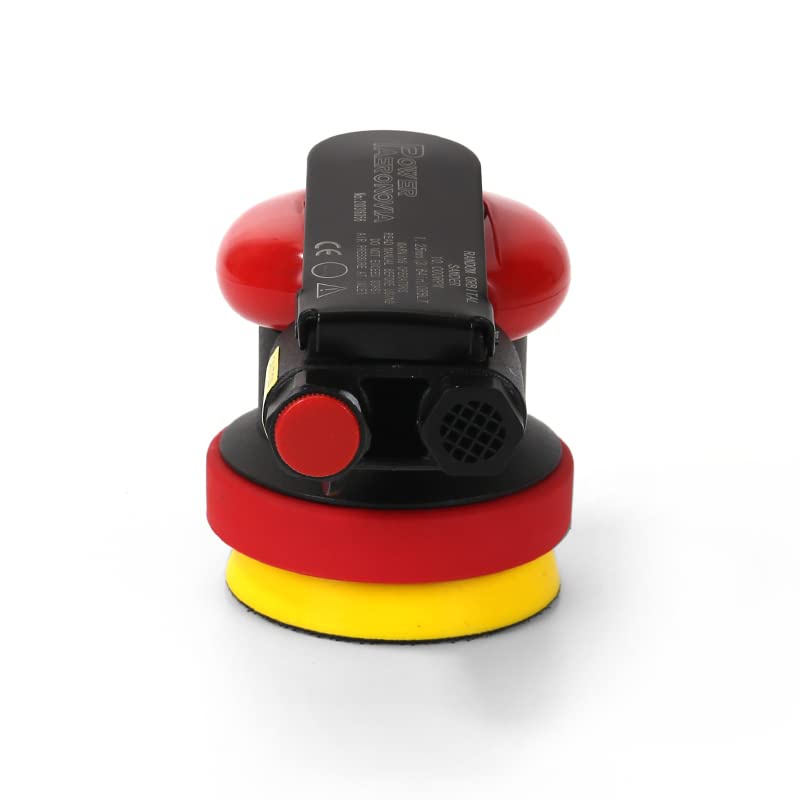 3 Inch Finishing Palm Pneumatic Sander Tool,3", 3/32”Mini DA Air Sander for corner POWER AERO NOVIA