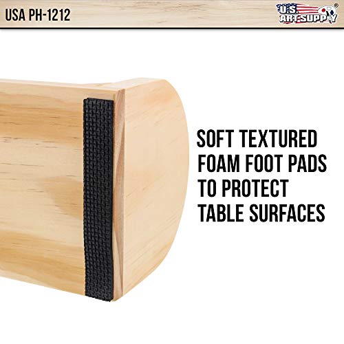 US Art Supply 12 inch Wooden Tabletop Easel Paper Roll Holder & Dispenser US Art Supply