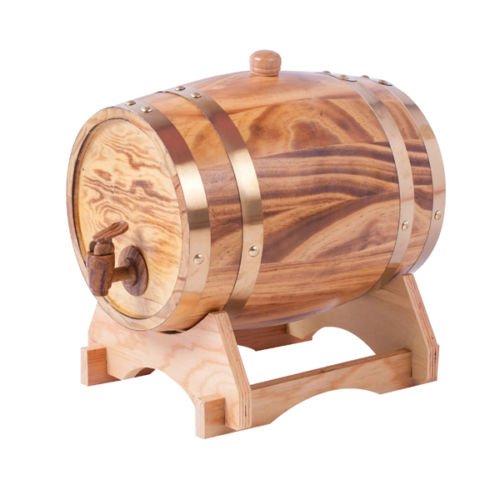 Large 10L Oak Aging Barrels Whiskey Barrel Dispenser Wine Bucket No Leak for Storage Wine & Spirits & Whisky (with baked oak chips) Aimee_JL