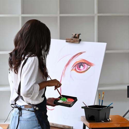 MyLifeUNIT Paint Brush Cleaner, Paint Brush Holder and Organizers for Acrylic, Watercolor, and Water-Based Paints (Black) MyLifeUNIT