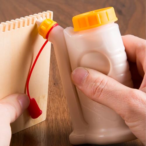 Glue Bottle Family 3 Pack (4oz, 6oz, 12oz) | Wood Glue Bottle | Glue Applicator Bottle | Wood Glue Bottles | Woodworking Glue Bottle | Glue Pump | Metalmark