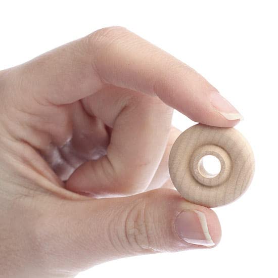 Unfinished Wood Wheels by Factory Direct Craft - Pack of 84 Mini Wooden Wheels for Crafts Toys Cars Trucks or Trains (Size: 1 inch Diameter) Factory Direct Craft