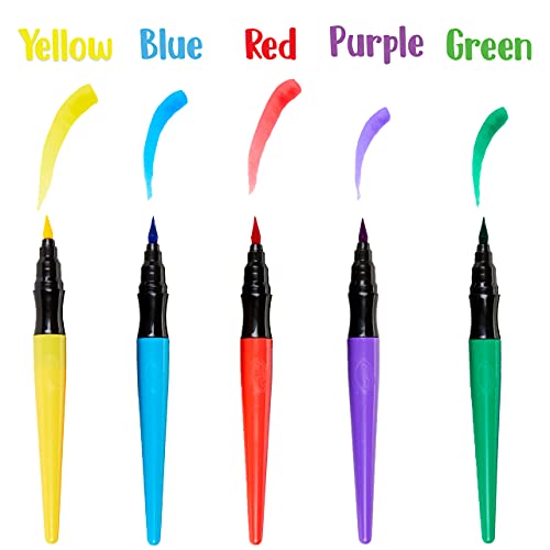 Crayola Washable No Drip Paint Brush Pens, Paint Set for Kids, 5 ct Crayola