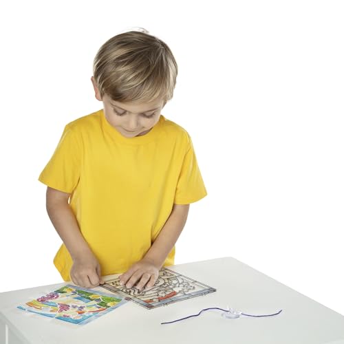 Melissa & Doug Stained Glass Made Easy Craft Kit - Unicorn - Kids Sticker Stained Glass Craft Kit; Unicorn Crafts For Kids Ages 5+ Melissa & Doug