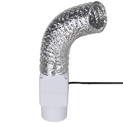 2 Inch Antidious Fume Extractor with Speed Controller & 20 Feet of Ducting 18W Inline Exhaust Fan Smoke Soldering DIY Fan for Soldering Work Laser Generic