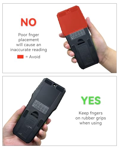 Pinless Moisture Meter for Walls,Wood Moisture Meter for Lumber,Floor Water Leak Detector Lumber Moisture Tester on Softwood and Hardwood,Firewood, RDINSCOS