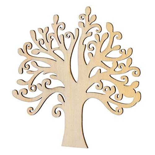 Vosarea Wooden Tree Embellishments en en en ing ations s ation en Wooden Tree Wood Cutout Unfinished VOSAREA