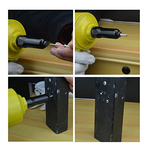 Acogedor Air Rivet Gun, Pneumatic Riveter, Pistol Grip Rivet Gun, Air Powered Riveting Tool, 2.4/3.2/4/4.8mm Acogedor