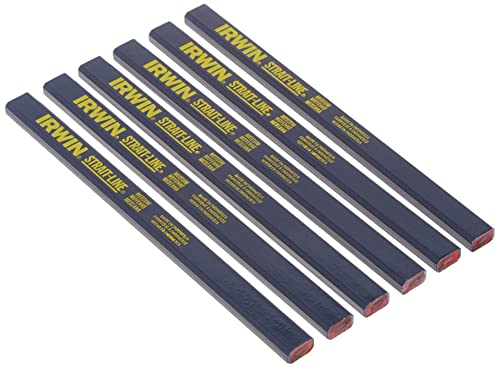 IRWIN Carpenter Pencil, Medium Lead, 6-Piece (66400) IRWIN