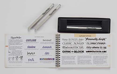 Speedball Textbook Project Kit, Includes 1.3 mm, 2.0 mm, and 3.0 mm Elegant Writer Calligraphy Markers Chisel Nib Tip Pens for Drawing, Journaling, Speedball