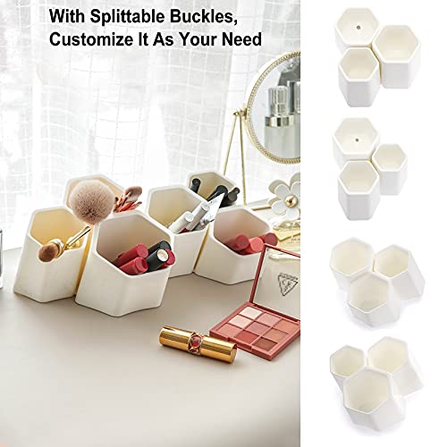 BTSKY Hexagonal Creative Pen Holder, Pen Container, Brush Pot, Combination Desktop Storage Organizer, Creative Hanging Planter Holder Multifunctional BTSKY