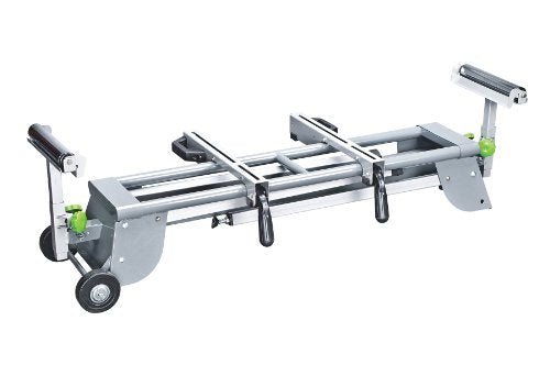 Genesis GMSS400W Universal Heavy-Duty Folding Miter Saw Stand with Quick-Release Mounting Brackets, Tool-Free Adjustment, Wheels, and All-Steel Genesis