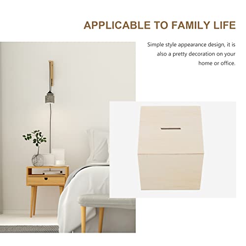 DIY Money Box Wooden Pirate Wooden Box 3Pcs Unfinished Wood Money Box Wood Change Box for Kids Painting Art and Crafts Supplies Wooden Puzzle Box Toyvian