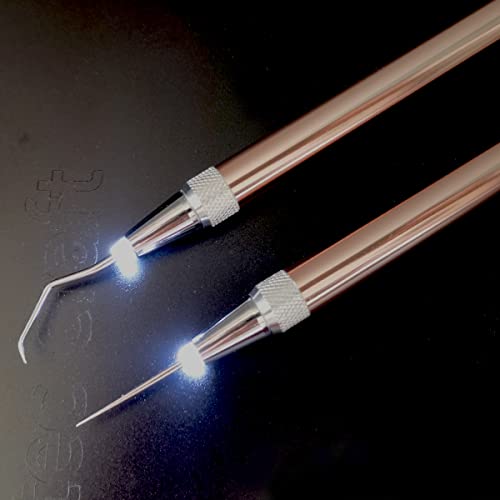 RTSTEC LED Weeding Tools for Vinyl with Light with Pin and Hook for Removing Tiny Vinyl Paper & Iron-on Projects Cuts RTSTEC