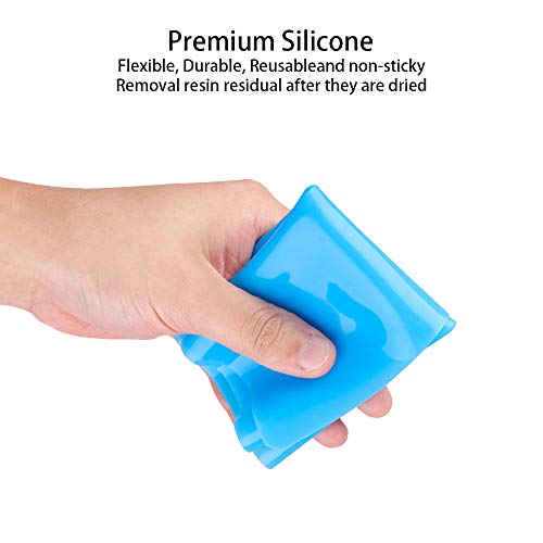 Reusable Silicone Mat Set (A3, A4, A5, A6) for Resin Crafts Jewelry Casting Molds, Food Grade Silicone Placemat, Waterproof Heat-Resistant Tomorotec