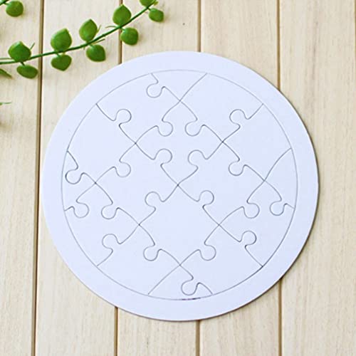 Toyvian Sublimation Blank Puzzle, 4 Pcs Kids Coloring Blank Puzzle, Four Shapes Drawing Board, Use As Party Favors, DIY Invites and More (Random Toyvian