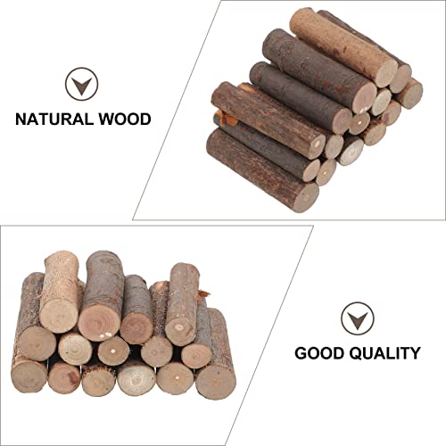 EXCEART 50pcs Natural Stick Birch Tree Sticks Wood Candy Sticks Jumbo Craft Sticks Wood Pop Sticks Wooden Fan Sticks Mini Fence Sticks DIY Wood Toy EXCEART