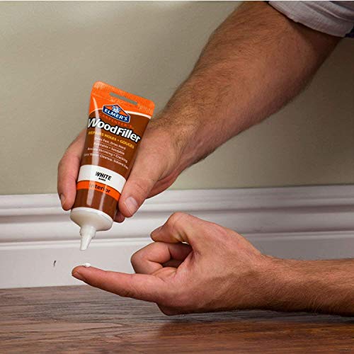Elmer's E855 Carpenter's Wood Filler, 3.25-Ounce Tube, White 3 Pack Elmer's