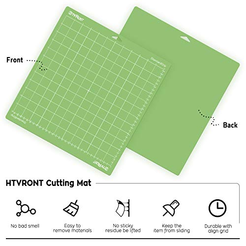 HTVRONT Standard Grip Cutting Mat for Cricut, 6 Pack Cutting Mat 12x12 for Cricut Explore Air 2/Air/One/Maker, Standard Adhesive Sticky Quilting HTVRONT