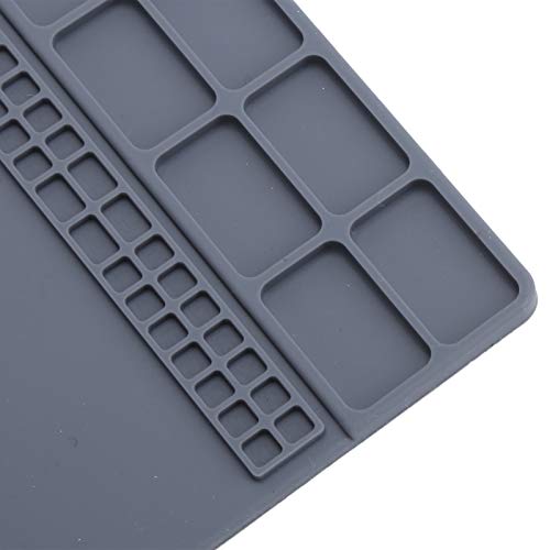 zjchao 9.8 x 13.8 Inch Electronics Repair Work Mat, Non-Slip Rubber Watch Repair Table Pad Watchmaker Maintenance Accessory for Watch Phone Laptop zjchao