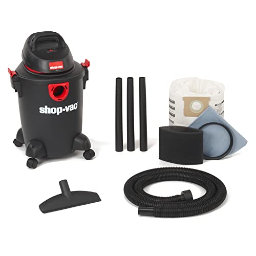 Shop-Vac 5985005 DIY and Workshop Series Wet Dry Vac, 6 Gallon, 1-1/4 Inch x 7 Foot Hose, 65 CFM, (1-Pack),Black Shop-Vac