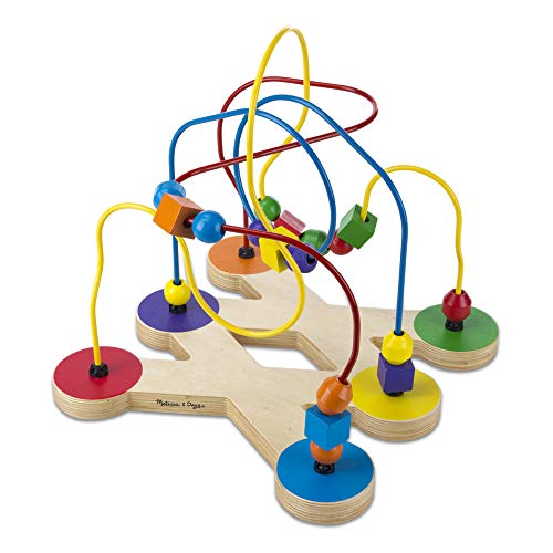 Melissa & Doug Classic Bead Maze - Wooden Educational Toy - Wooden Bead Maze Toy For Toddlers Ages 3+ Melissa & Doug