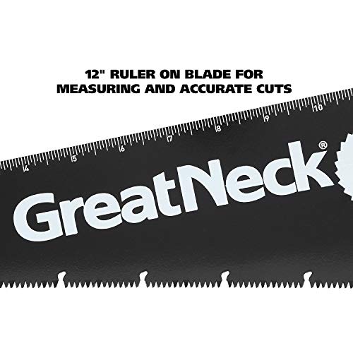 GreatNeck 74003 15 Inch Aggressive Tooth Handsaw, Aluminum Frame, Wood Saw, Branch Cutter, PVC Cutter, Tree Saw, Handsaw for Wood, Hand Saw for Trees Great Neck