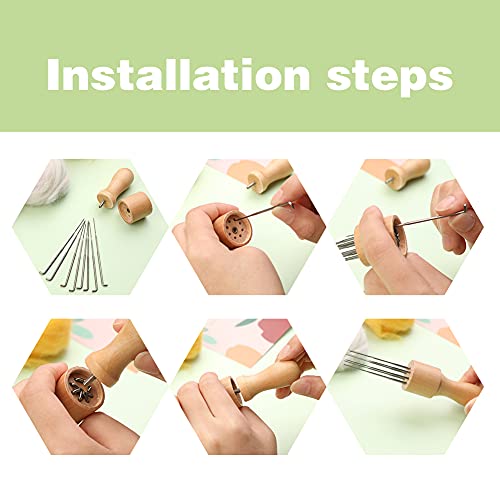 LOKUNN 339 Pcs Needles Felting Kit, Complete Needle Felting Starter Tools with Storage Box, Felting Kits for Beginners, Felt Needle Kit, Wool Felting LOKUNN