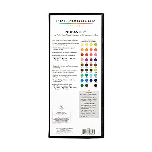 Prismacolor 27050 Premier NuPastel Firm Pastel Color Sticks, 36-Count Prismacolor