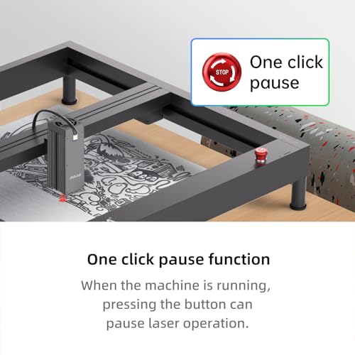 DAJA 3W Laser Engraver 24,000 mm/min (400 mm/sec) Engraving Speed Perfect for Wood, Metal, Leather, Glass, and More Ideal for Small Business and DIY FONLAND