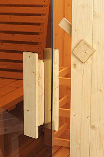 SDI Factory Direct 6' Foot Outdoor Finland Pine 4 Person Wood Barrel Wet Dry Sauna Spa with 6KW Heater SDI Factory Direct