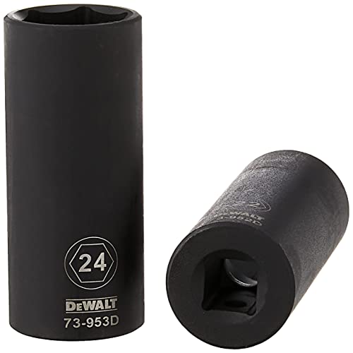 DEWALT Deep Impact Socket Set, 7-Piece, 1/2" Drive Metric (DWMT74737) DEWALT