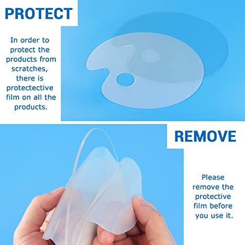 Tamaki Acrylic Paint Palette Paint Pallet Clear Paint Tray Palette, Easy Clean Non-Stick Artist Pallet for Oil Watercolor Craft DIY Art Painting Tamaki