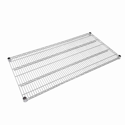 48 x 24 x 76, 4000 LBS, Commercial Metal Shelves for Storage with Wheels for Garage Shelving, 5 Tier Wire Shelving Rack for Kitchen Storage, Heavy Crescent Housewares