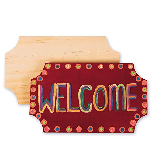 Unfinished Budget Plaques (Pack of 12) S&S Worldwide
