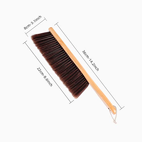 Hand Broom,Horse Hair Brushes,Soft Horsehair Upholstery Brush with Handle,Shop Brush Dustpan,Foxtail Broom,Dust Broom for Koqkoqyy It's So Good to Be Your Choice