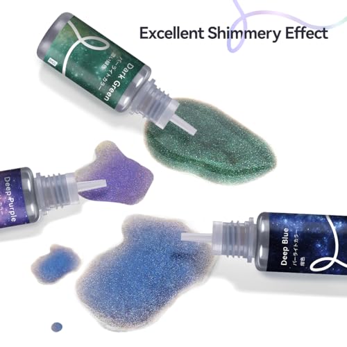 Epoxy Resin Color Pigment,5 Starry Sky Black Colors Resin Dye UV Resin Pigment,Highly Concentrated Resin Color Pigment for DIY Jewelry Making,Resin LIGHTWISH