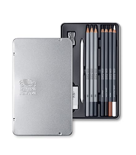 Winsor & Newton 6 Pack Studio Collection™ 10 Piece Sketching Pencil Tin Set Winsor & Newton