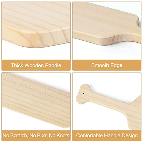 BATTIFE 2Pack 15 Inch Greek Fraternity Paddle, Unfinished Solid Pine Wood Paddles, Wooden Sorority Frat Paddle for Arts Crafts BATTIFE