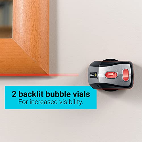 BLACK+DECKER Laser Level, Self-Leveling, 360 Degree Wall Attachment, AA Batteries Included (BDL220S), 7.25 x 7 x 2.5 inches BLACK+DECKER