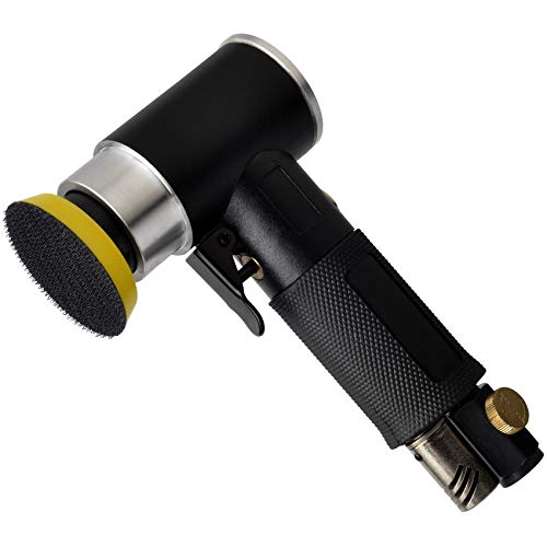 48 Pcs mini random orbital air sander kit, high-speed mini air sander polisher, Includes 1-inch and 2-inch and 3-inch polisher pad kit polishing WoodArtSupply