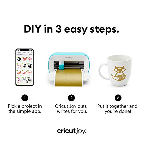 Cricut Joy Machine & Digital Content Library Bundle - Includes 30 images in Design Space App - Portable DIY Smart Machine for creating customized