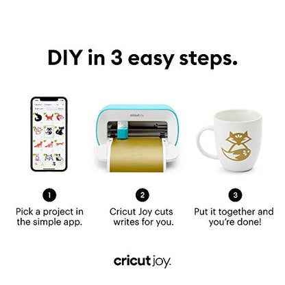 Cricut Joy Machine & Digital Content Library Bundle - Includes 30 images in Design Space App - Portable DIY Smart Machine for creating customized