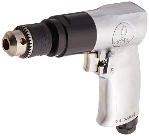 Sunex 223 3/8-Inch Reversible Air Drill with Geared Chuck Sunex Tools