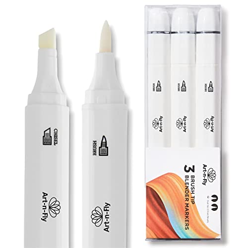 Art-n-Fly Dual Tip Brush Pens Set - 25 Adult Colored Markers for